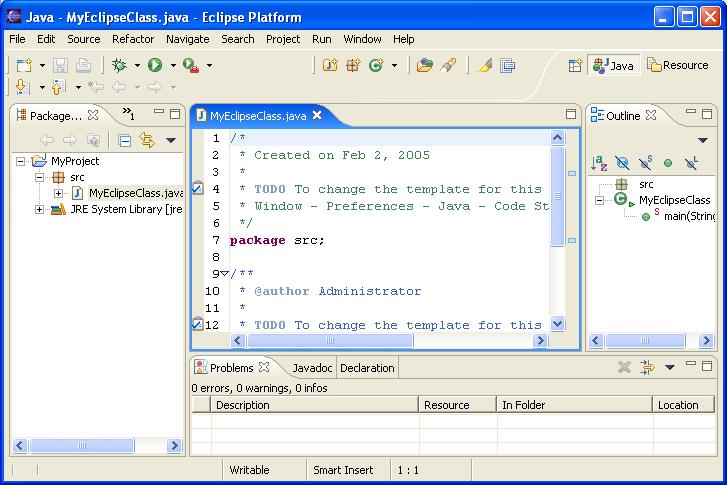 Editing Java Program